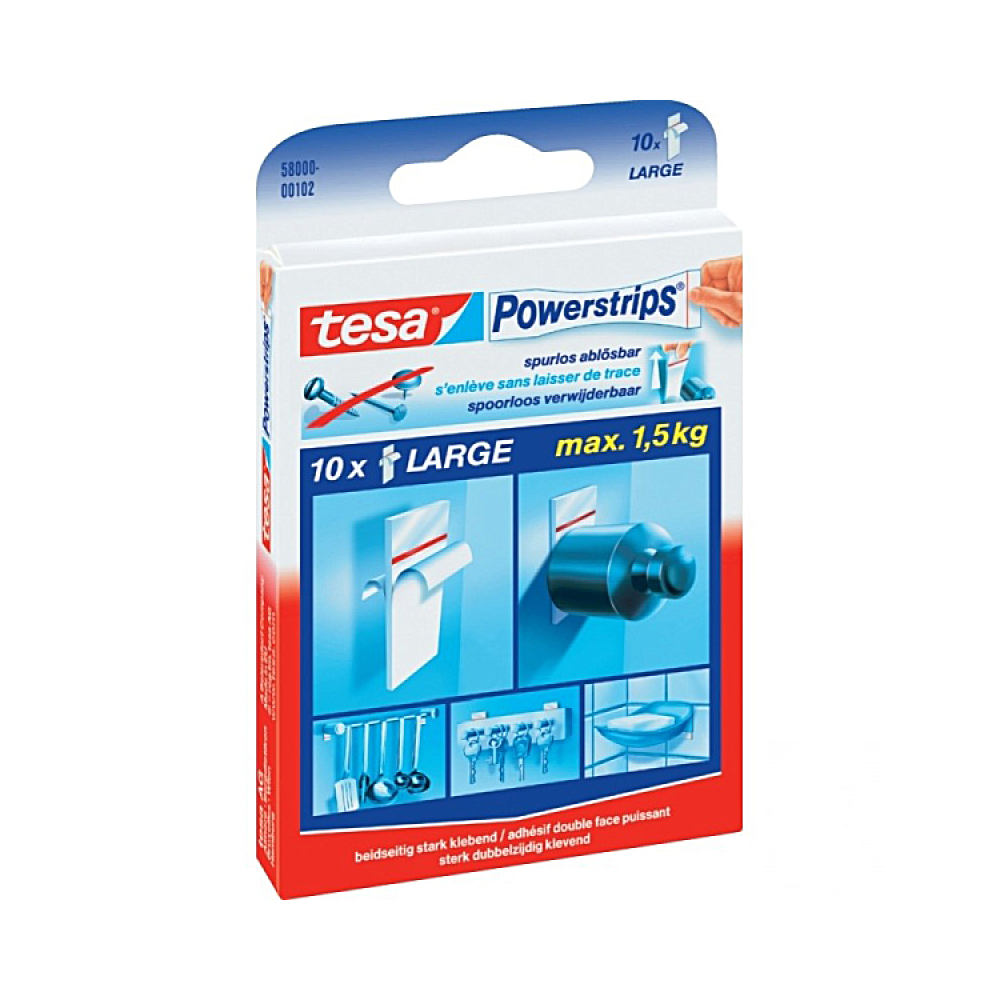 tesa Powerstrips® 5,0 x 2,0 cm, 10 Stück